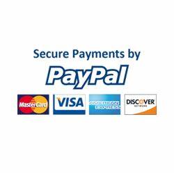 Secure Payments by Paypal - No Paypal Account Required To Pay Online.