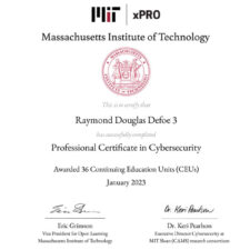 Professional Certificate in Cybersecurity